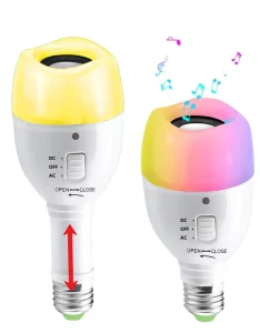 LED Lighting E26 E27 B22 Globe Emergency Smart Bulbs with Flashlight RGB Dimmable Wi Fi CRI 90 6W LED for Garden