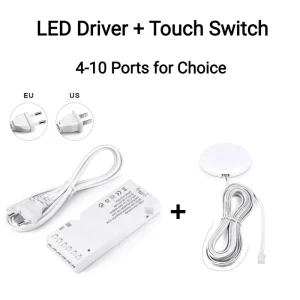 LED Lighting Transformer DC12V 2A 3A 5A 8A Power Supply Adapter Dupont Port LED Strip Driver DIY Home Cabinet Closet Shelf Light
