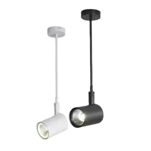 LED Long-Arm Spotlight with Adjustable Long Pole, Surface-Mounted, Metal, Ra80, AC220V