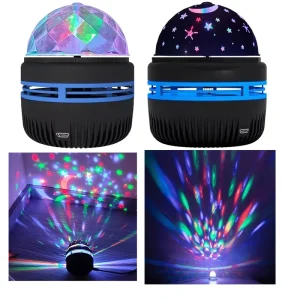 LED Mini Night Light Projector Star Swirl Colorful Light with Remote Control RGB Colorful Bedroom Home Decor Gift