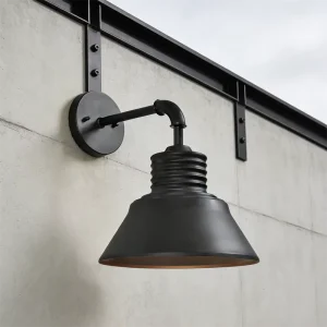 LED Modern Aluminum Wall Lamp for Outdoor Garden Sleek Industrial Style IP23 Waterproof Wall Lighting Fixture