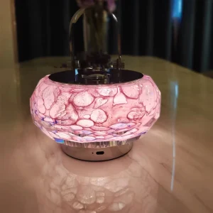 LED Modern Simple AC Colorful Crystal Table Lamps for Bedroom Living Room Decoration High-End Eye-Caring