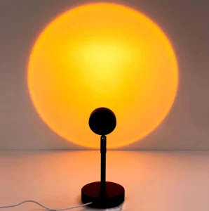 LED Modern Sunset Projection Lamp 16 Colors APP Control Crystal Shade Instagram Aesthetic Bedroom Decor UFO RGB Night Light