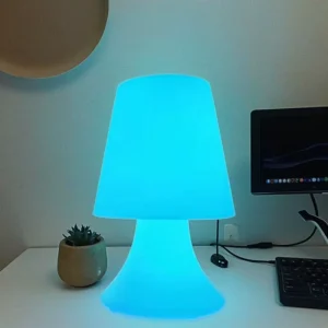 LED Modern White Color Changing Remote Control IP68 Waterproof RGB Fireproof Dimmable Table Lamp for Bedroom Factory Direct