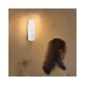 LED Motion Sensor Cabinet Light with Upward Shade, Magnetic Stick-On Wall Mount, 5V Input