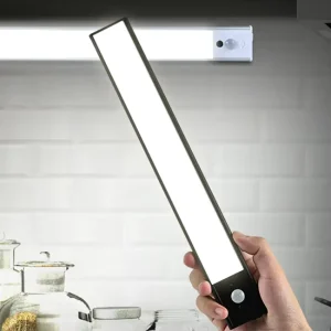 LED Motion Sensor Kitchen Cabinet Light USB Rechargeable Wall Light for Wardrobe