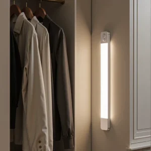 LED Motion Sensor Light Rechargeable Wireless Magnetic Dimmable Cabinet Kitchen Bedroom Staircase