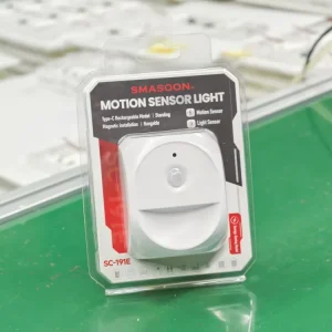 LED Motion Sensor Wall Lamp Under Cabinet Light AAA Battery or Plug-In Night Light for Hallway Bedroom Kitchen