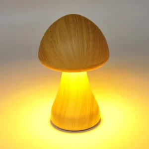 LED Mushroom Bedside Night Light with Touch Switch for Bedroom Sleep and Home Christmas Decor