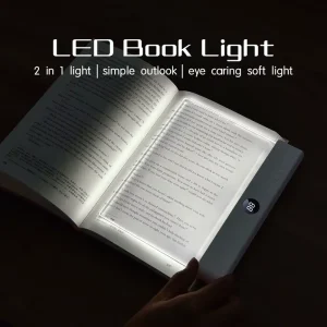 LED Natural Light Flat Reading Lamp Smart Home Student Dormitory Bedside Lamp Eye Protection Bookmark for Night Reading Learning