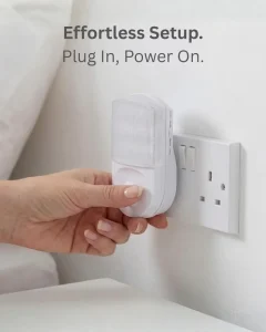 LED Night Light with Motion Sensor Indoor Socket Light 120° Pir Sensor 5 m Range Socket Lamp Motion Light Socket White