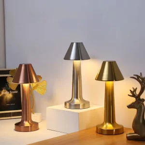 LED Night Lights New Modern Led Table Lamp Bedroom Decor Lamp LED 3W Portable Sleeping Relaxation Cute Modem Rechargeable Iron