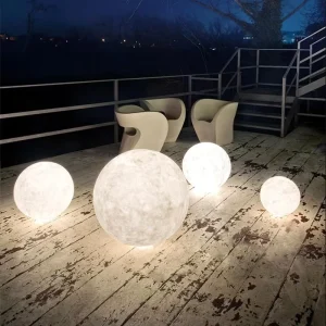 LED Outdoor Light Waterproof Moon Lights for Decorating Projection Button Garden Lights
