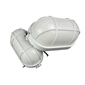 LED Oval Moisture Proof Wall Lamp ABS Housing Waterproof Bulkhead Light for Bathroom Outdoor Industrial Lighting