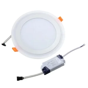 LED Panel Downlight 6W 9W 16W Three-Mode Double-Color Recessed Ceiling Light