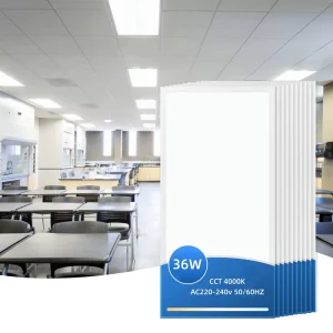 LED Panel Light 120x30cm 36W 4000K 4000lm AC 220-240V Ultra-Thin Integrated Ceiling Light for Offices and Hotels