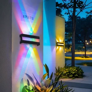 LED RGB Downlight Waterproof Outdoor Garden Wall Light Decorative LED Lamp for Hotel Corridor Garden Wall Decor