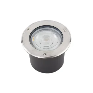 LED RGB IP67 Waterproof Aluminum Glass Underground Light Recessed Spotlight 3500K Warm White Outdoor Landscape Garden Courtyard