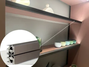 LED RGB Sensor Switch Shelf Light for Display Cabinets and Home Decor Shelves Dimmable Aluminum PC YB1002-26