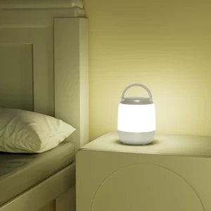 LED Rechargeable Camping Table Lamp, 3 Color Temperatures, 1200mA