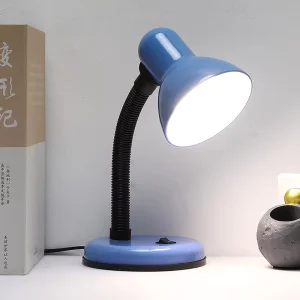 LED Replaceable Bulb Eye Care Reading Desk Lamp Plug In Style Student Dorms Study Desks Modern Minimalist Iron Shade High CRI