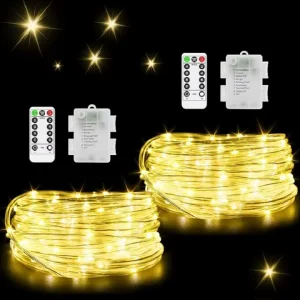 LED Rope Light Outdoor Waterproof Battery Box Remote Control Garden Terrace Courtyard