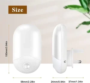 LED Sensor Night Light Mini Plug-In Adjustable Brightness