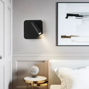 LED Simple Luxury Courtyard Bedside Wall Lamp with Switch Iron Body Dimmable 2 Year Warranty for Homestays