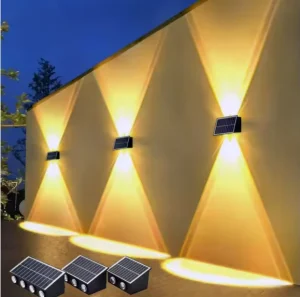 LED Solar Landscape Lamp up and Down Luminous Outdoor Waterproof Solar Wall Lights