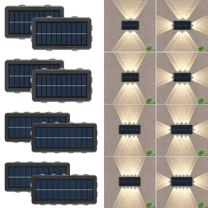 LED Solar Outdoor Garden Light for Decorative Four-Sided Lighting