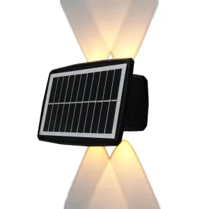 LED Solar Powered Outdoor Wall Light IP65 Waterproof RGB for Garden Small Fence Illumination Solar Illuminated Fence Light