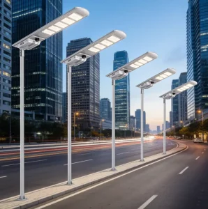 LED Solar Street Light with Replaceable Battery 60W 80W 100W 120W 140W All-in-One Solar LED Street Lamp