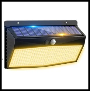 LED Solar Wall Lamp Human Body Induction Motion Sensor Waterproof Light for Backyard Farm Villa Lighting