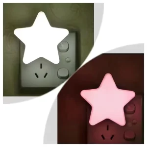 LED Star Night Light with EU/US Plug for Bedroom, Nursery, and Living Room