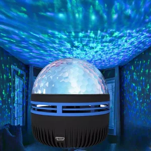 LED Starry Night Light Projector for Children’s Bedroom Nursery Galaxy Moon Lamp Remote Control Star Projector for Baby Table