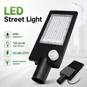 LED Street Light 150 lm/W IP65 T2M Roadway and Pedestrian Lighting CE RoHS