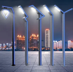 LED Street Light Outdoor Aluminum Garden Lights Waterproof Landscape District Park Road Lighting