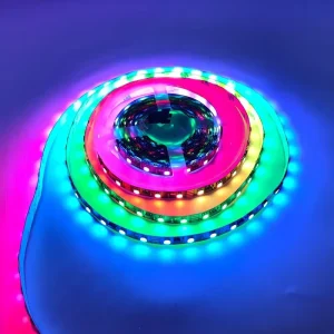 LED Strip Light 12V 5050 RGB 60 LEDs Copper USB Four wire Breakpoint Resumption Running water Chasing light Effects Flexible