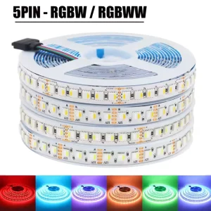 LED Strip Light DC 12V 24V RGBW 4 in 1 Chip SMD 5050 108 120LEDs M Flexible Rope Tape for Living Room Bedroom Home Decor
