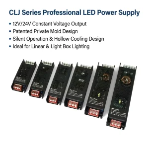 LED Strip Lighting Transformer 100-240V AC to DC 12V 24V 60-400W Constant Voltage Driver