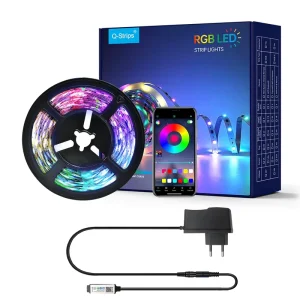 LED Strip Lights with App SMD 5050 RGB Color Changing Music Sync Control for Home Decoration