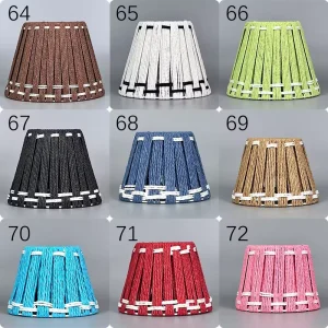 LED Table Lamp Bamboo Rattan Lampshade Fabric Shades Weave