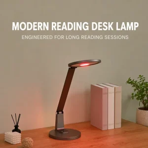 LED Table Lamp White Black Grey 18W Full Spectrum Dimmable Desk Light for Office