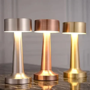 LED Table Lights Retro Bar Coffee 3 Color Table Lamp Touch Sensor Rechargeable Dining Night Light Bars Desktop Decorative Lamp