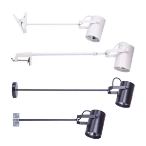 LED Telescopic Exhibition Spotlight with Long Arm Clamp