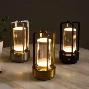 LED Touch Night Table Lamp Rechargeable Light Aluminum Home Decoration Outdoor Lights Reading Touch sensor desktop Bedroom Desk