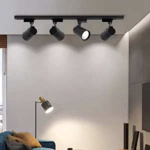 LED Track Light Die-Cast Aluminum COB Rail Spotlight 20W 30W for Retail Shops and Galleries