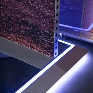 LED Trade Fair Display System Aluminum Lighting Panel with Outdoor Tempered Laminated Glass