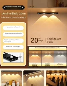 LED Under Cabinet Light with Adjustable Brightness for Kitchen and Workspace