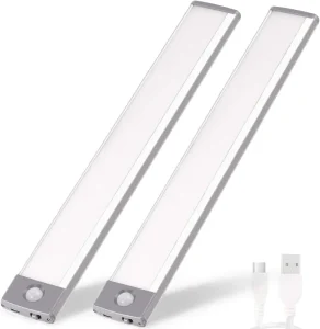 LED Usb Rechargeable Motion Sensor Ultra Slim Under Cabinet Lighting Corded for Kitchen Wine Bar